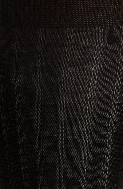 Shop Canali Cotton Rib Dress Socks In Black
