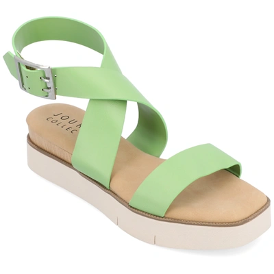 Shop Journee Collection Collection Women's Tru Comfort Foam Havalee Sandals In Green