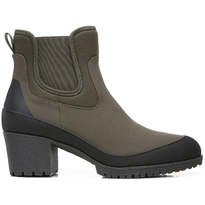 Shop Dr. Scholl's Line Em Up Womens Pull On Almond Toe Chelsea Boots In Green