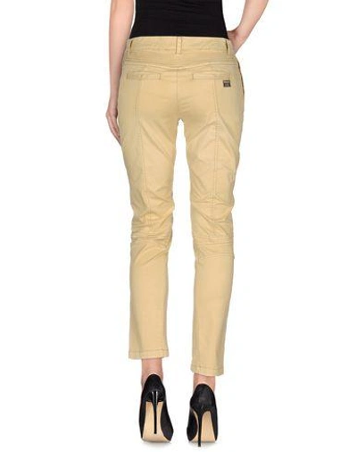 Shop Blauer Casual Pants In Yellow