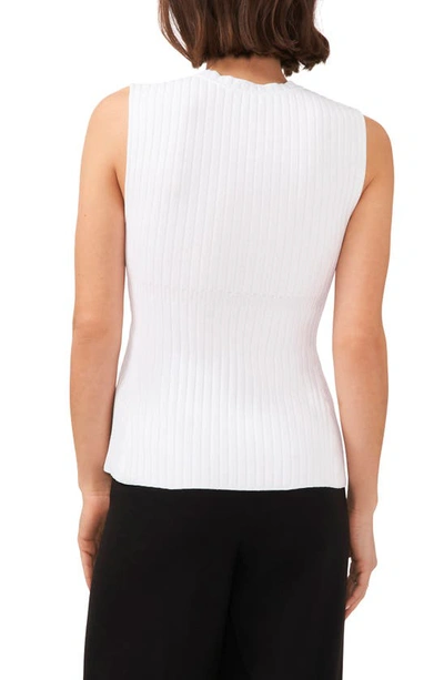 Shop Halogen (r) Sleeveless Peplum Sweater In Bright White