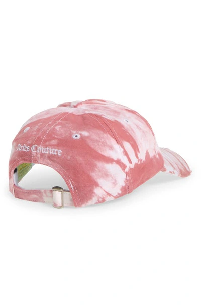 Shop Aries X Juicy Couture Embroidered I Am Juicy Tie Dye Baseball Cap In Pnk Pink