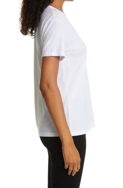 Shop Ag Relaxed Cotton U-neck Tee In True White