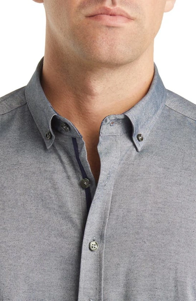 Stone Rose Performance Solid Drytouch® Button-down Shirt In Navy