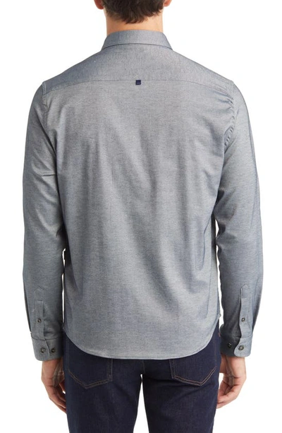 Stone Rose Performance Solid Drytouch® Button-down Shirt In Navy