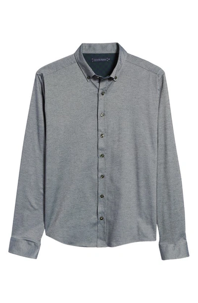 Stone Rose Performance Solid Drytouch® Button-down Shirt In Navy