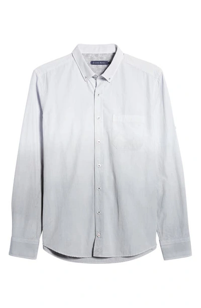 Stone Rose Long Sleeve Stretch Button-down Shirt In White