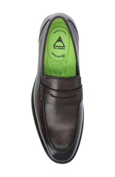Shop Vance Co. Keith Penny Loafer In Brown