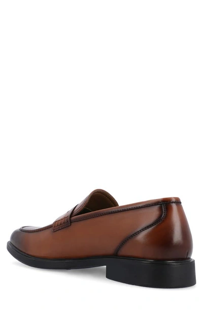 Shop Vance Co. Keith Penny Loafer In Chestnut