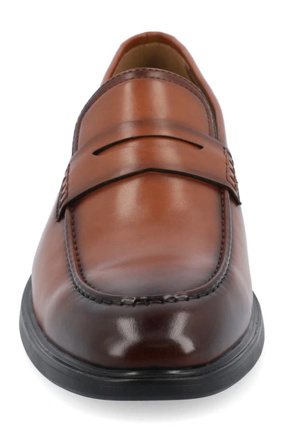 Shop Vance Co. Keith Penny Loafer In Chestnut