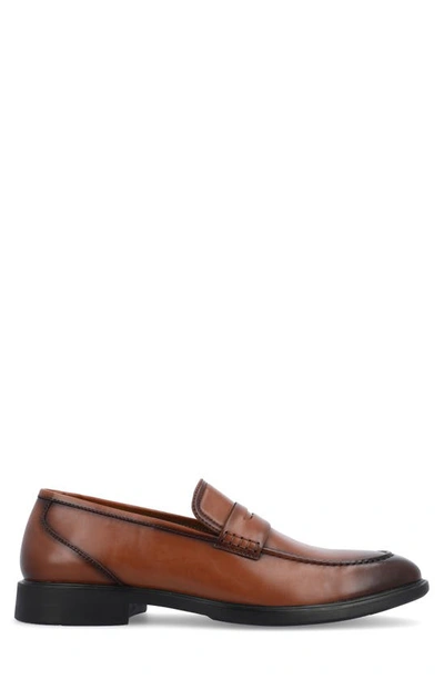 Vance Co. Keith Penny Loafer In Chestnut