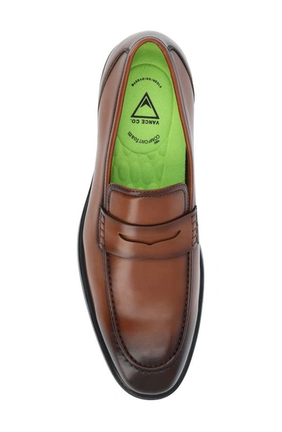 Shop Vance Co. Keith Penny Loafer In Chestnut