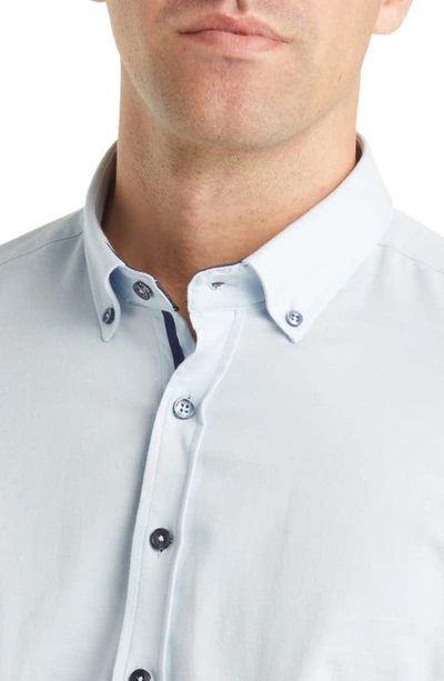 Shop Stone Rose Dry Touch® Performance Button-down Shirt In Blue
