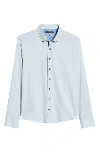 Shop Stone Rose Dry Touch® Performance Button-down Shirt In Blue