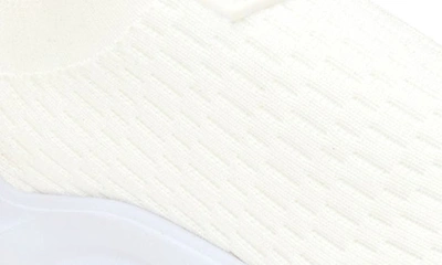 Shop Kurt Geiger Mini Lettie Knit Slip-on Sneaker In White