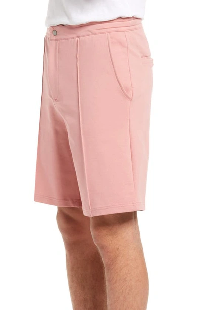 Stone Rose French Terry Shorts In Dusty Rose