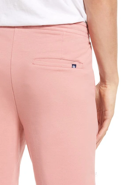 Stone Rose French Terry Shorts In Dusty Rose