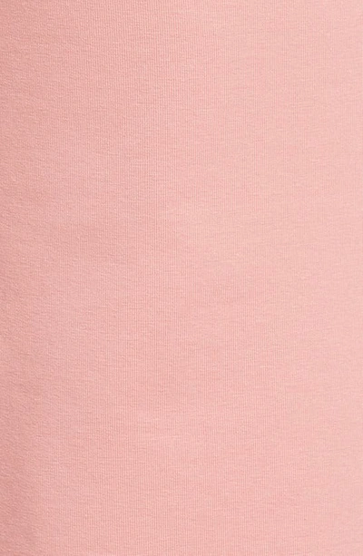 Stone Rose French Terry Shorts In Dusty Rose