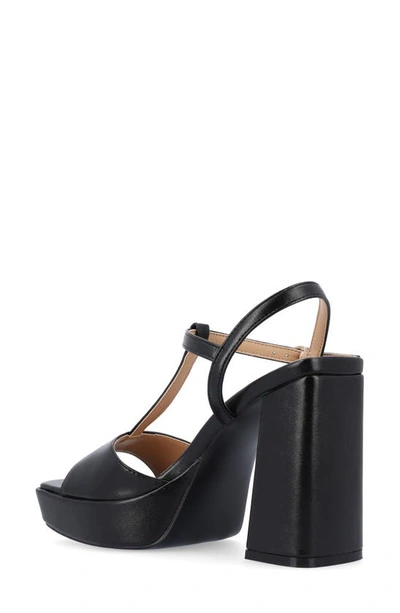 Shop Journee Collection Parson Platform Sandal In Black