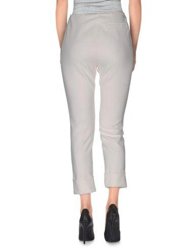 Shop Ottod'ame Cropped Pants & Culottes In White