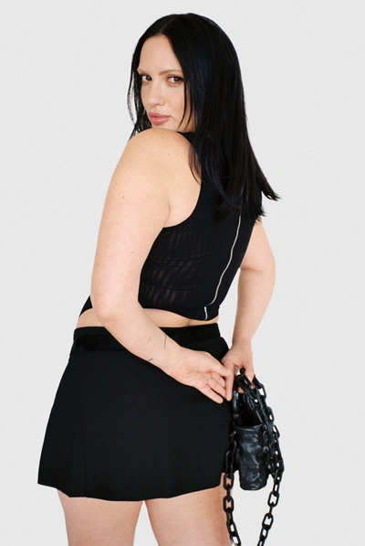 Cor.e Micro Mini Skirt In Black