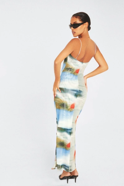 Ss22 Thais Dress In Motion Blue
