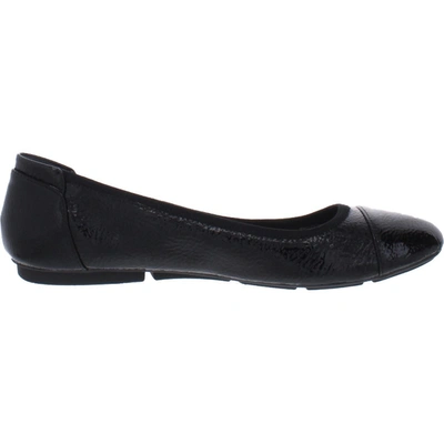 Shop Alfani Tavii Womens Cushioned Footbed Slip On Ballet Flats In Black