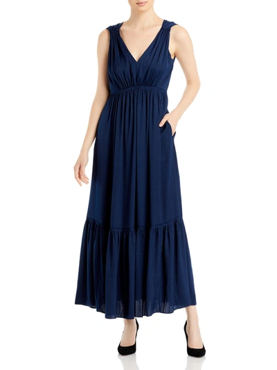 Shop Kobi Halperin Almita Womens Sleeveless Long Maxi Dress In Blue