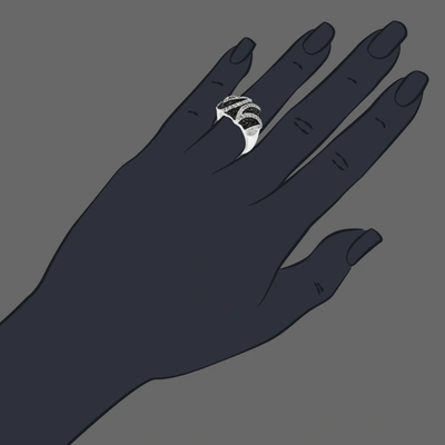 Vir Jewels 1.15 Cttw Black And White Diamond Ring .925 Sterling Silver With Rhodium