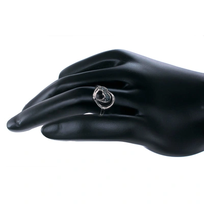 Vir Jewels 0.15 Cttw Blue Diamond Heart Ring .925 Sterling Silver With Rhodium