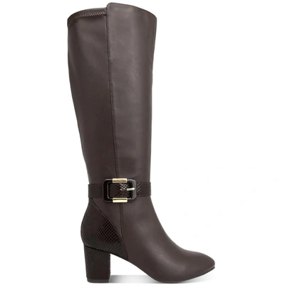 Shop Karen Scott Isabell  Womens Pull On Dressy Knee-high Boots In Multi