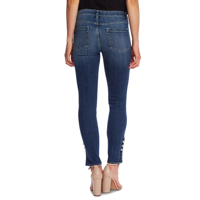 Shop Cece Womens Skinny Stretch Skinny Jeans In Blue