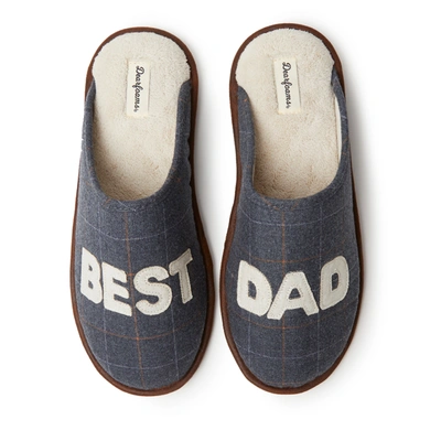 Shop Dearfoams Men's Fathers Day Scuff In Blue