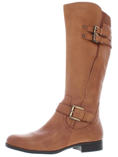 Shop Naturalizer Jessie Womens Leather Knee-high Riding Boots In Gold