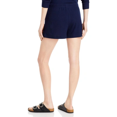 Shop Velvet By Graham & Spencer Womens Comfy Knit Shorts In Blue