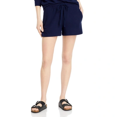 Shop Velvet By Graham & Spencer Womens Comfy Knit Shorts In Blue