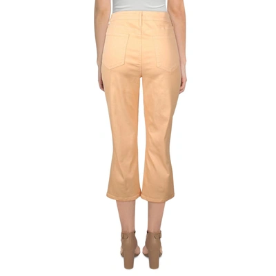 Shop Nydj Chloe Womens Stretch Skinny Capri Jeans In Pink