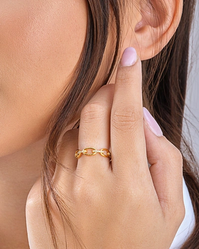 Sterling Forever Sterling Silver Open Chain Link Ring