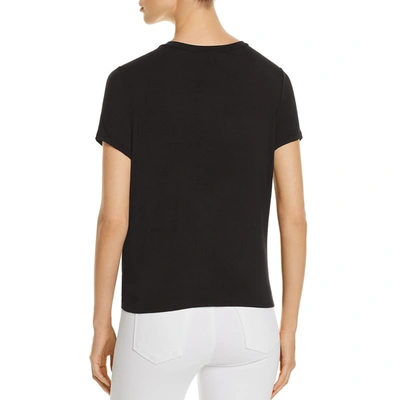 Shop Alison Andrews Womens Short Sleeve Boat Neck T-shirt In Black