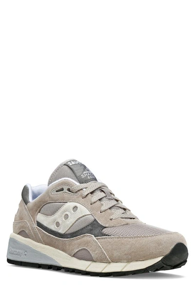 Shop Saucony Shadow 6000 Essential Sneaker In Grey/ Grey