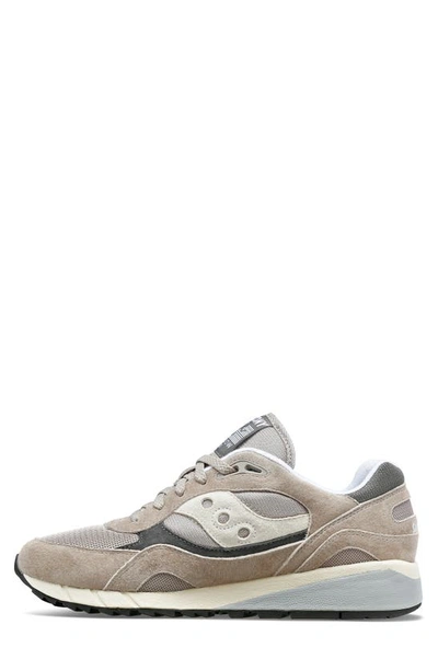 Shop Saucony Shadow 6000 Essential Sneaker In Grey/ Grey