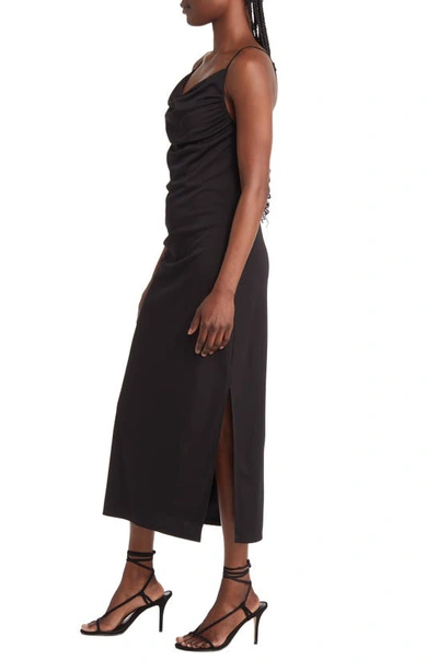 Shop Open Edit Ruched Maxi Dress In Black