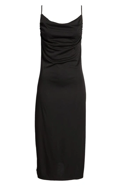 Shop Open Edit Ruched Maxi Dress In Black