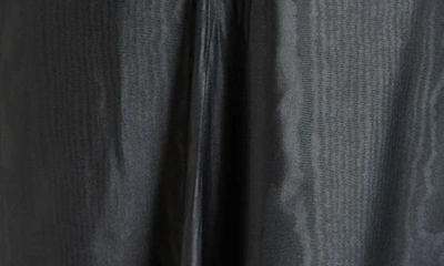Shop Maison Margiela Twist Detail Moiré Satin Maxi Dress In Black