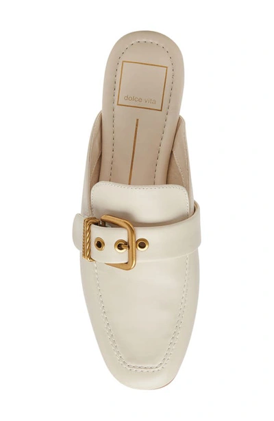 Shop Dolce Vita Santel Buckle Mule In Ivory Leather