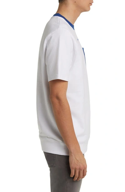 Shop Karl Lagerfeld Short Sleeve French Terry T-shirt In White