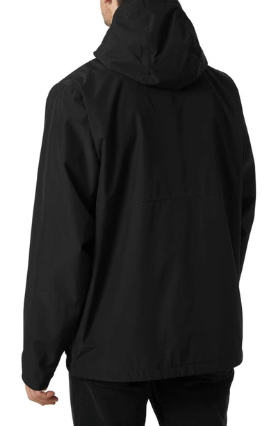 Shop Helly Hansen T2 Utility Hooded Rain Jacket In Black