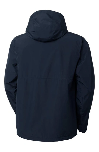 Shop Helly Hansen T2 Utility Hooded Rain Jacket In Navy