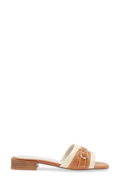Shop Chocolat Blu Briella Slide Sandal In Natural Raffia