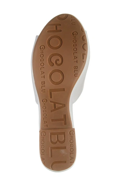 Shop Chocolat Blu Giselle Platform Sandal In Ice Leather